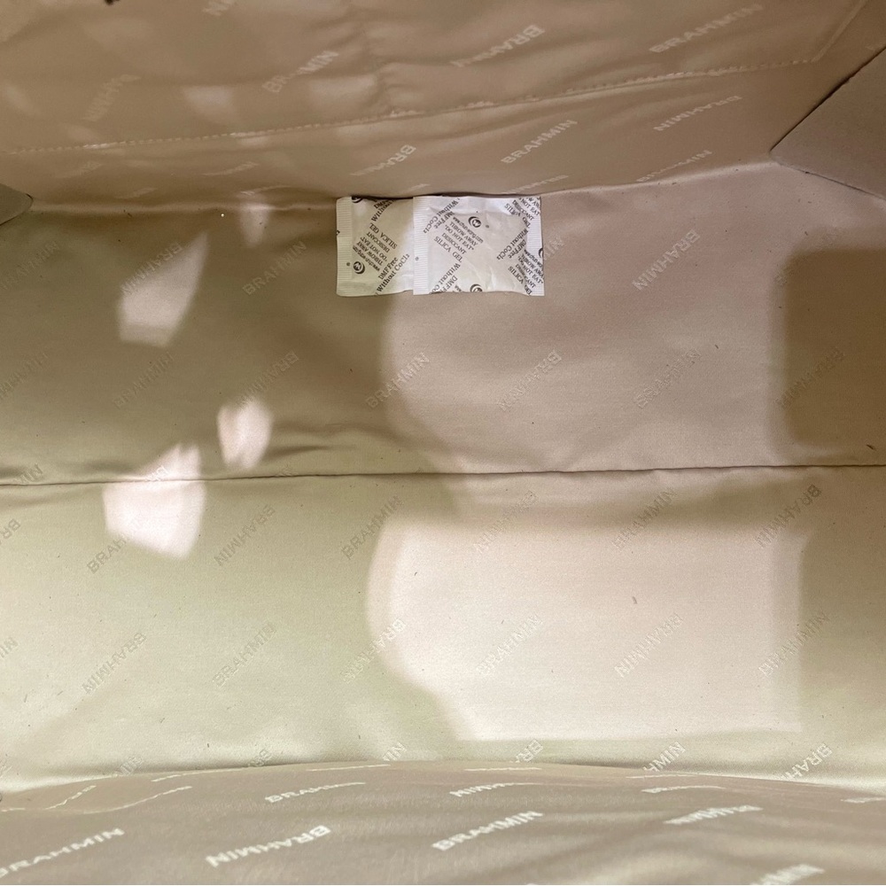 Brahmin Rich Brown Crocodile-Embossed Travel Bag - Picture 10 of 10